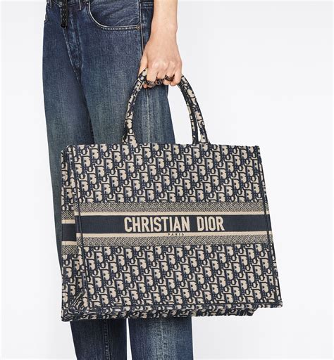 christian dior tote white|Christian Dior large book tote.